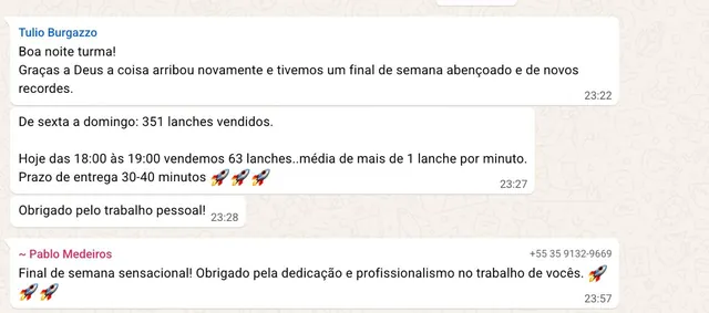 Print: 351 lanches de sexta a domingo